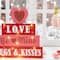 Glitzhome® 11.25"Lighted Valentine's Wooden Block Table Sign